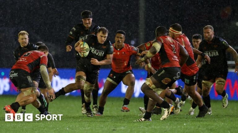 URC: Ospreys 24-24 Lions – Welsh sides share spoils after traumatic week Morgan Morse of Ospreys