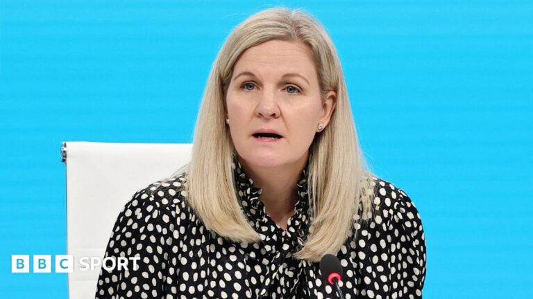 2026 Winter Olympics: IOC must ‘be better’ on climate change, says president Kirsty Coventry Kirsty Coventry (centre left)