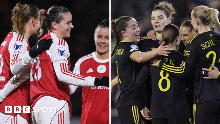 Arsenal and Manchester United following their play-off victories this week
