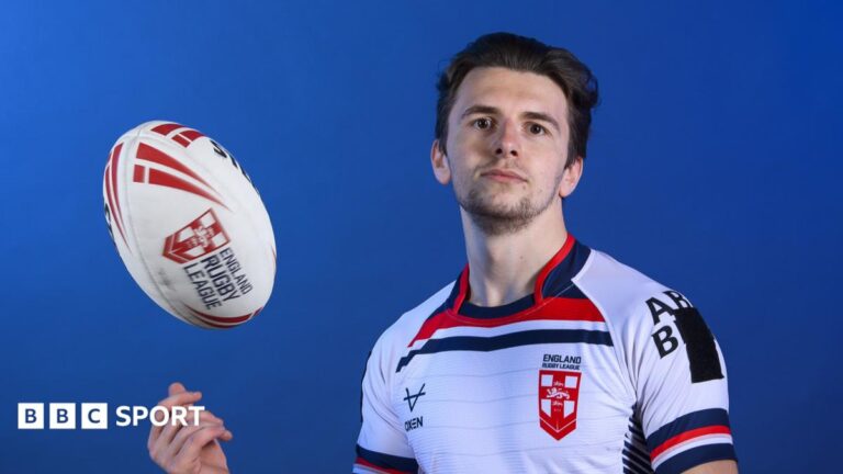 Wheelchair Rugby League World Cup: England name 10-player squad Rob Hawkins dives forward to score a try for Halifax